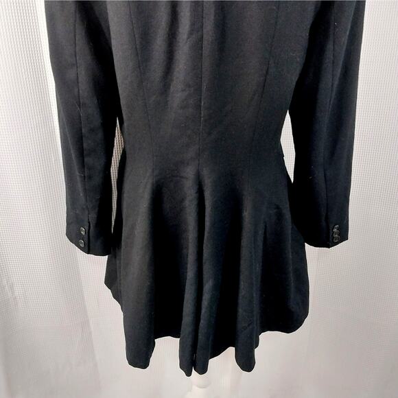 EVAN PICONE! STUNNING BLACK VELVET COLLAR, TAILORED & TAPERED JACKET! SZ 12 - Picture 10 of 13